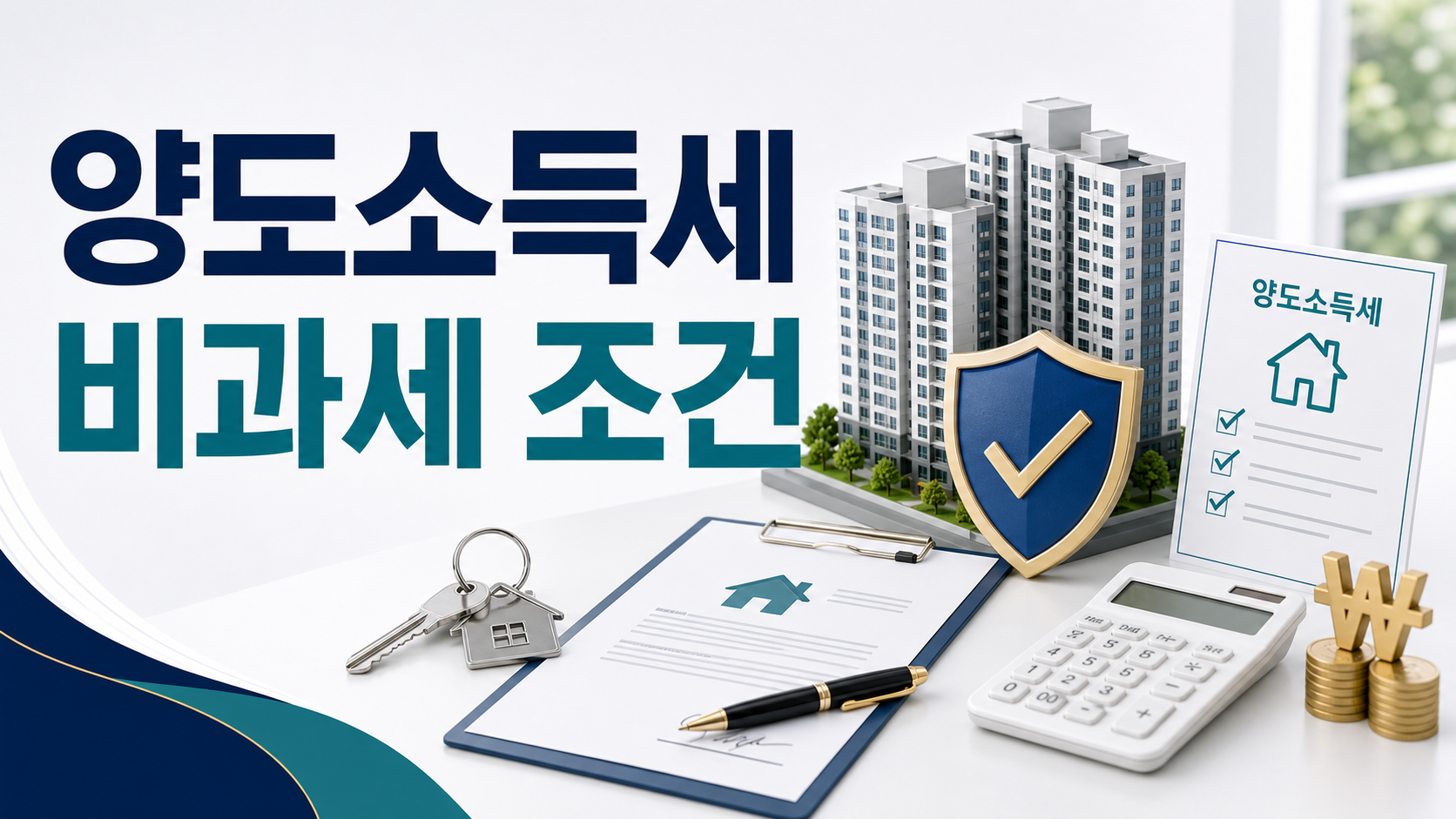 1세대 1주택 양도소득세 비과세 조건 안내 이미지
